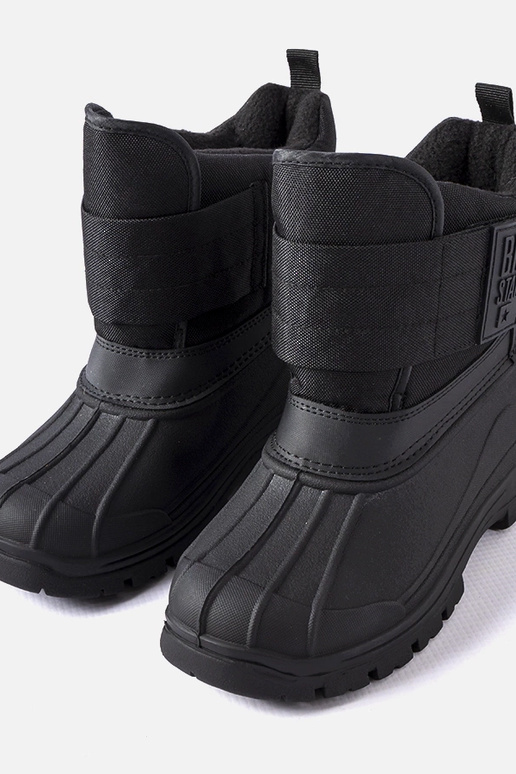 Schwarze Kinder-Winterstiefel, „Big...