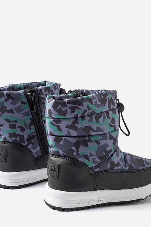 Schwarz-graue Winterstiefel, „Big...