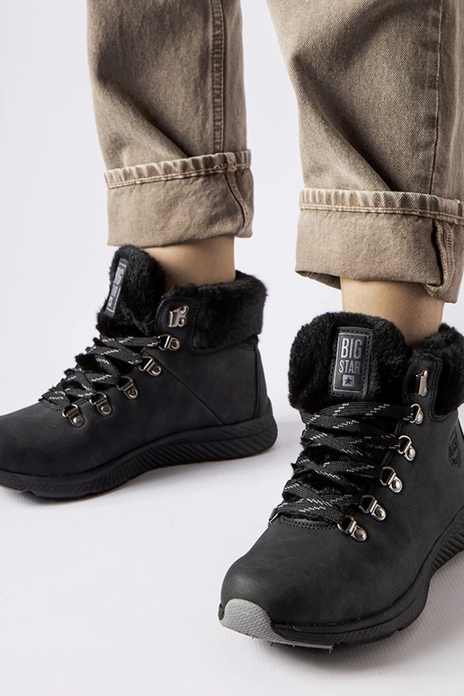 Schwarze isolierte Big Star-Stiefel...