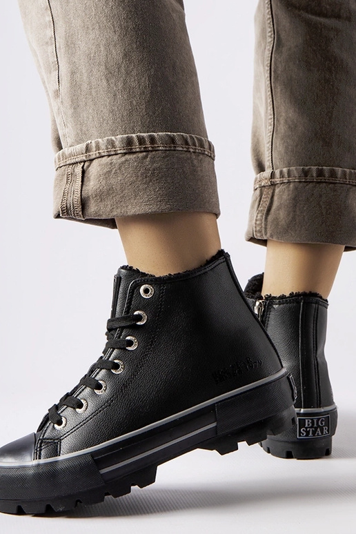 Schwarze isolierte Sneakers Big Star... Schwarze isolierte Sneakers Big Star...