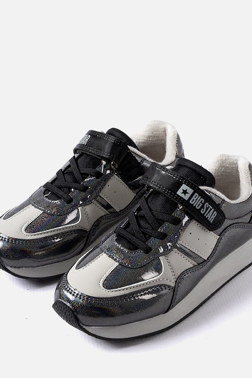 Schwarze Glitzer-Sneaker Big Star... Schwarze Glitzer-Sneaker Big Star...