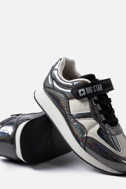 Schwarze Glitzer-Sneaker Big Star... Schwarze Glitzer-Sneaker Big Star...