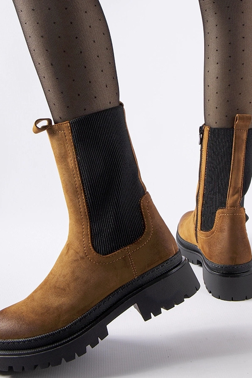 Braune isolierte Stiefel Bernardo