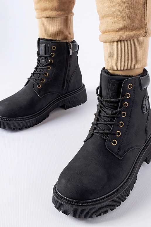 Schwarze isolierte Doutor-Stiefel