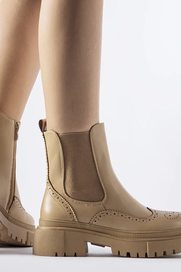 Dunkelbeige Stiefeletten... 2