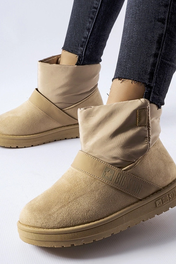 Sand-schwarze Stiefeletten...