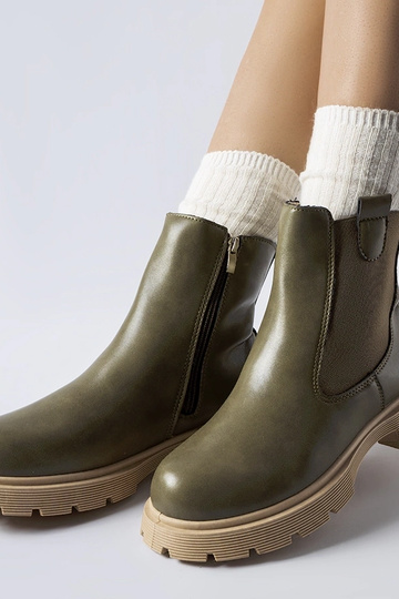 Grüne Stiefeletten mit... 2