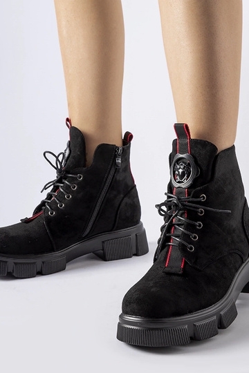 Schwarze Stiefeletten mit...