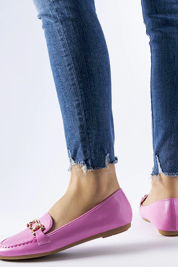 Rosafarbene Loafer mit... 2