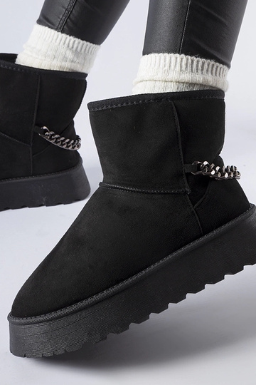 Schwarze Schneestiefel mit... 2