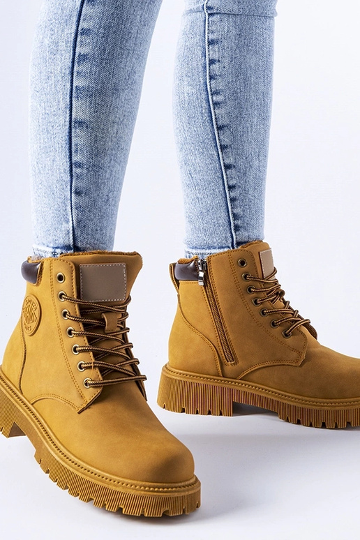 Klassische braune gefütterte Worker...