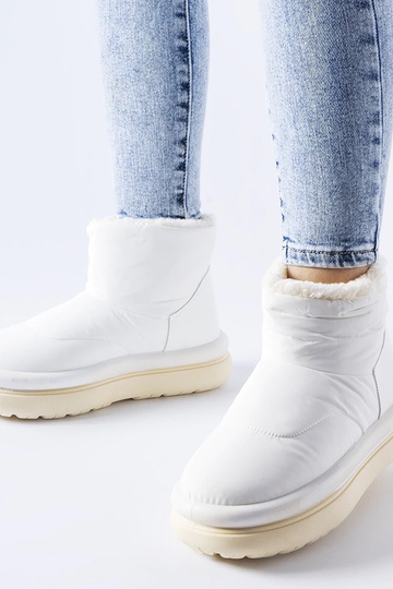 Weiße gefütterte Schneestiefel Linwood
