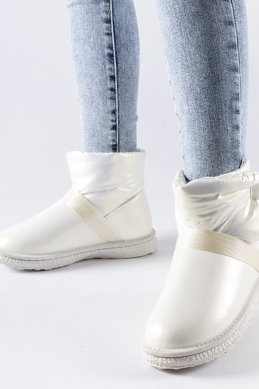 Delaune beige glänzende kurze...