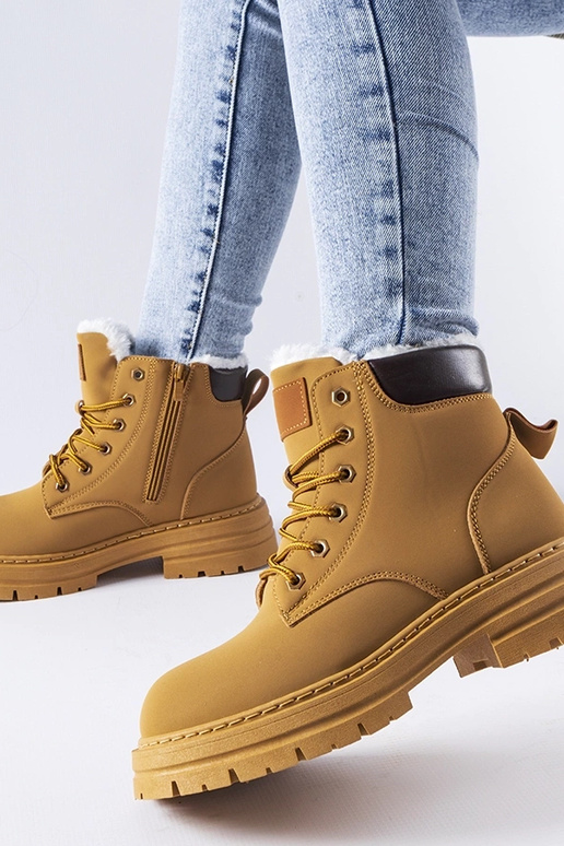 Braune gefütterte Worker Stevens