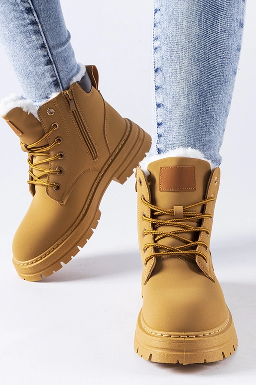 Braune gefütterte Worker Stevens