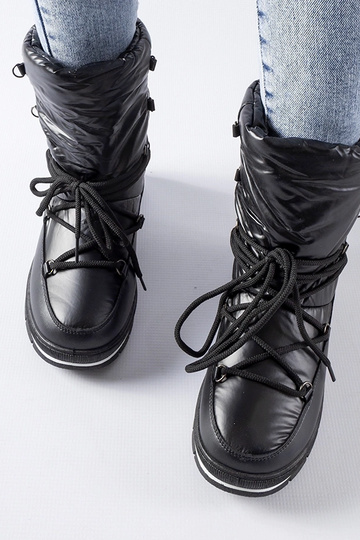Schwarze Schneestiefel mit... 2