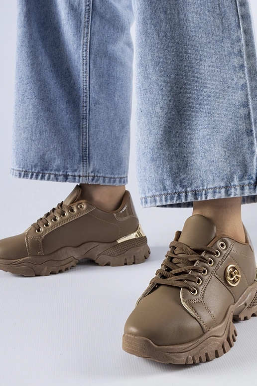 Braune Sneaker mit massiver Arpaia-Sohle