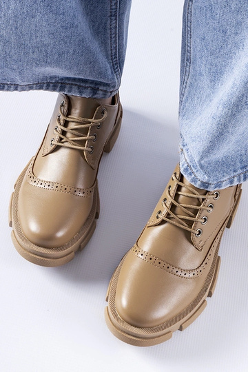 Braune Piazzetta-Schnürschuhe 2