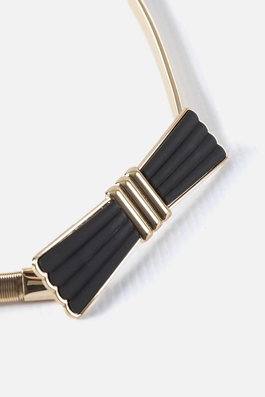 Goldener elastischer Gürtel mit...