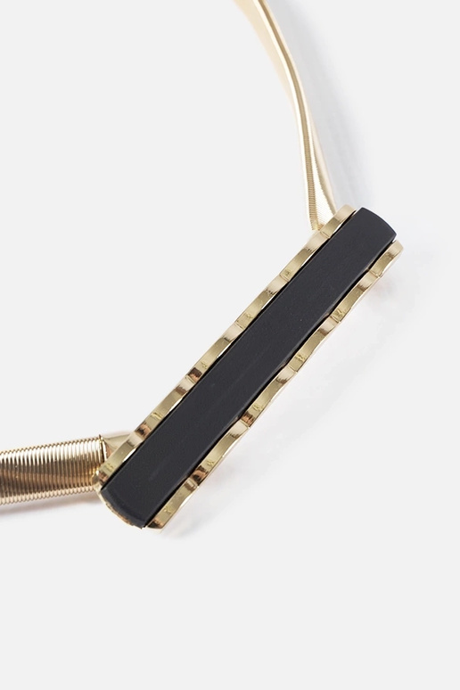 Goldener elastischer Gürtel mit... Goldener elastischer Gürtel mit...