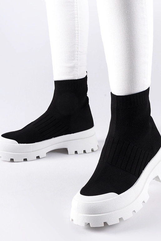 Schwarze Varden-Sneaker mit...