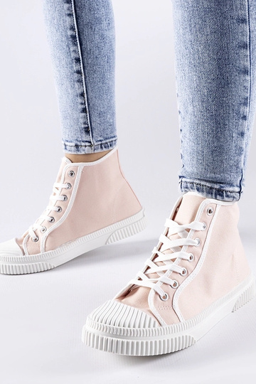 Rosa High-Top-Sneakers...