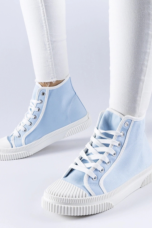 Blaue hohe Turnschuhe Pozzuolo Blaue hohe Turnschuhe Pozzuolo