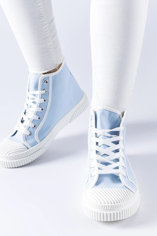 Blaue hohe Turnschuhe Pozzuolo Blaue hohe Turnschuhe Pozzuolo