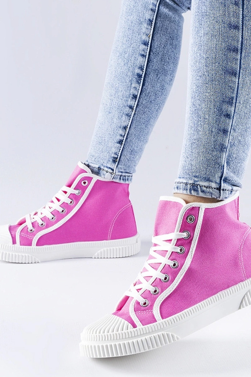 Dunkelrosa High-Top-Sneakers „Pozzuolo“