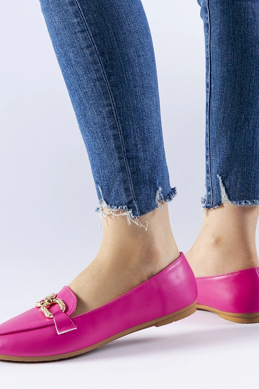 Rosa Mokassins mit Sovera-Schnalle Rosa Mokassins mit Sovera-Schnalle