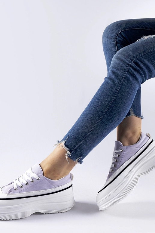 Violette Plateau-Turnschuhe Plesio Violette Plateau-Turnschuhe Plesio