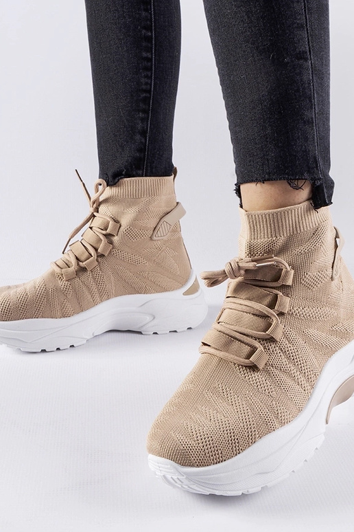 Braune High-Top-Sneakers von Vigatto