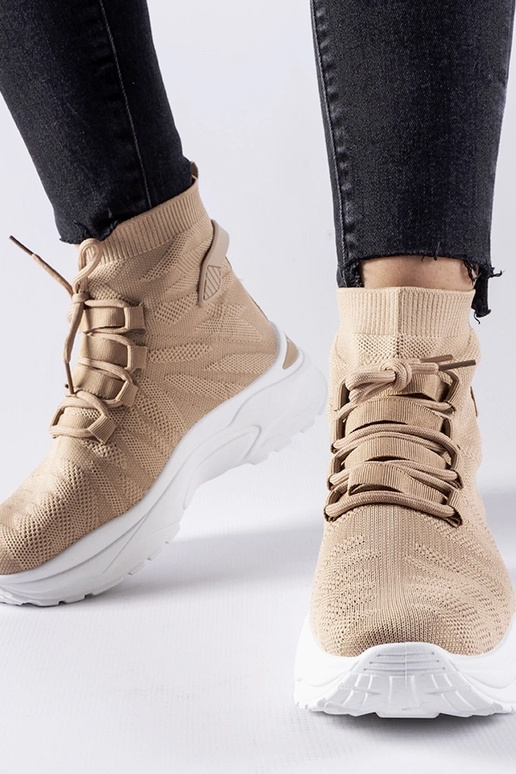 Braune High-Top-Sneakers von Vigatto