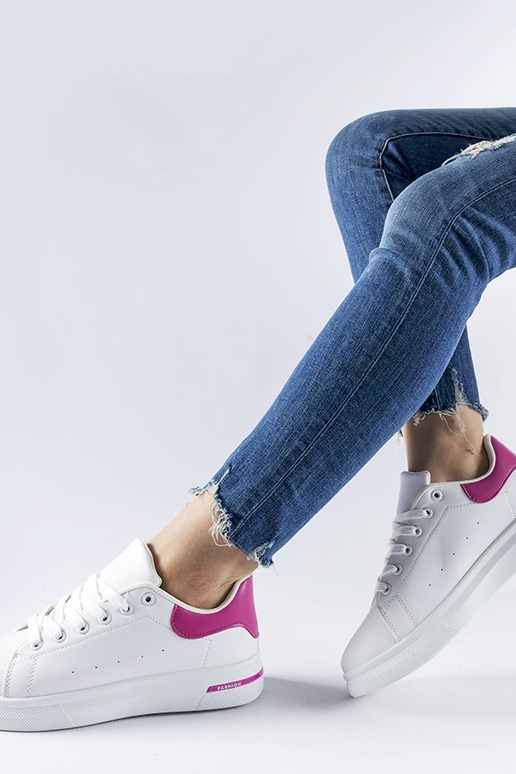 Weiße und rosa Sneaker „Leland“