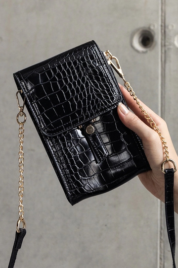 Schwarze Tasche mit...