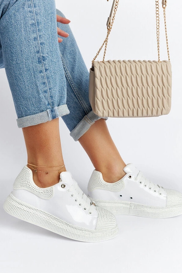 Weiße Sneakers mit Zirkonia GOE NN2N4011