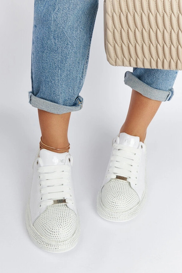 Weiße Sneakers mit Zirkonia GOE NN2N4011 2