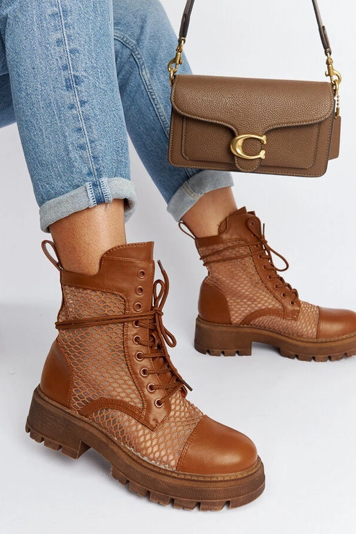 Braune durchscheinende Waldeck-Stiefel