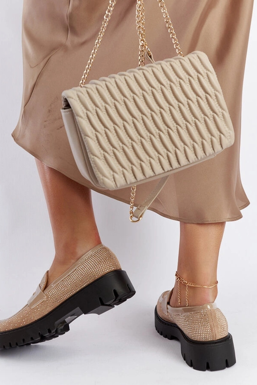 Newport beige Mokassins mit Zirkonia Newport beige Mokassins mit Zirkonia