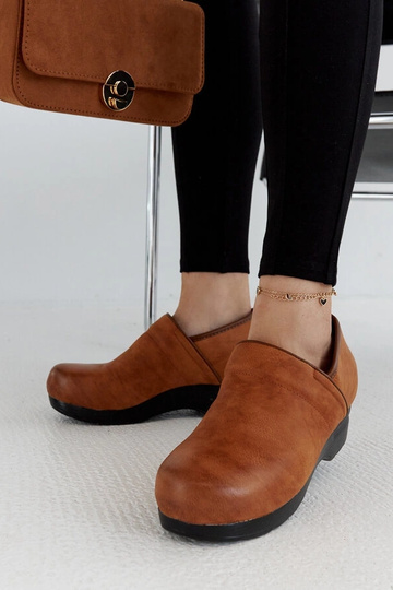 Braune Montoro Plateauschuhe - Warmes Braun 2
