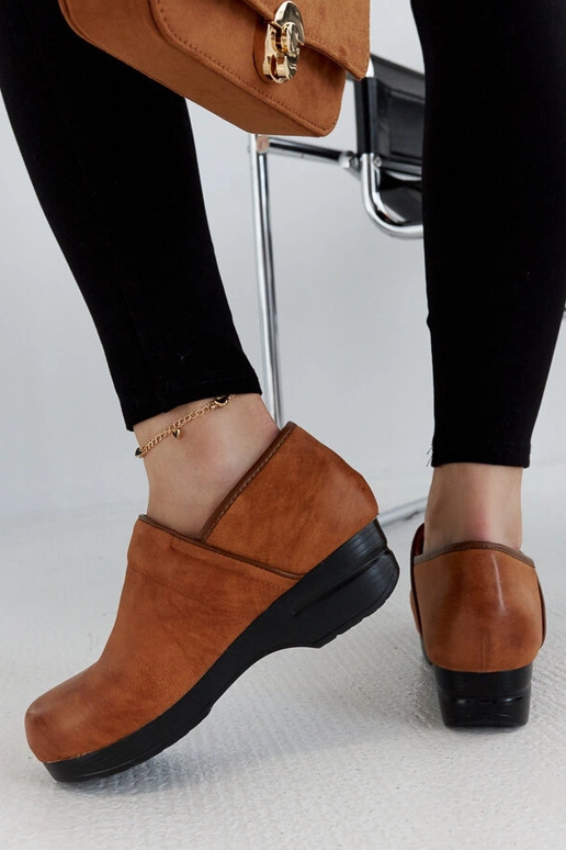 Braune Montoro Plateauschuhe - Warmes... Braune Montoro Plateauschuhe - Warmes...