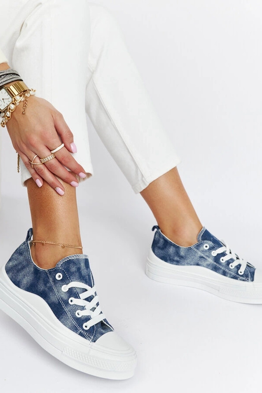 Marineblaue Blais Plateau-Sneakers Marineblaue Blais Plateau-Sneakers