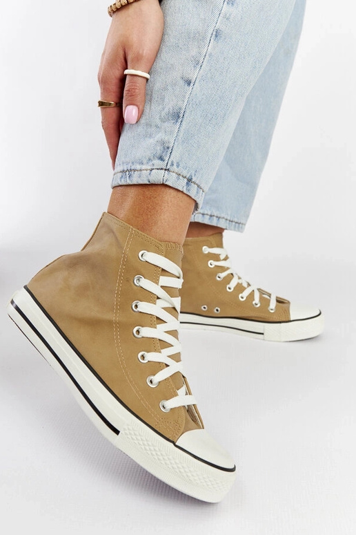Braune High-Top-Sneakers Efren