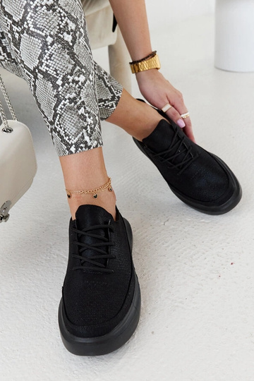 Schwarze Damen-Sneaker auf...