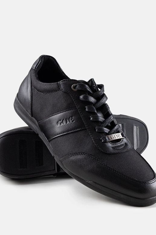 Schwarze Herren-Sneakers GOE NN1N4004 Schwarze Herren-Sneakers GOE NN1N4004