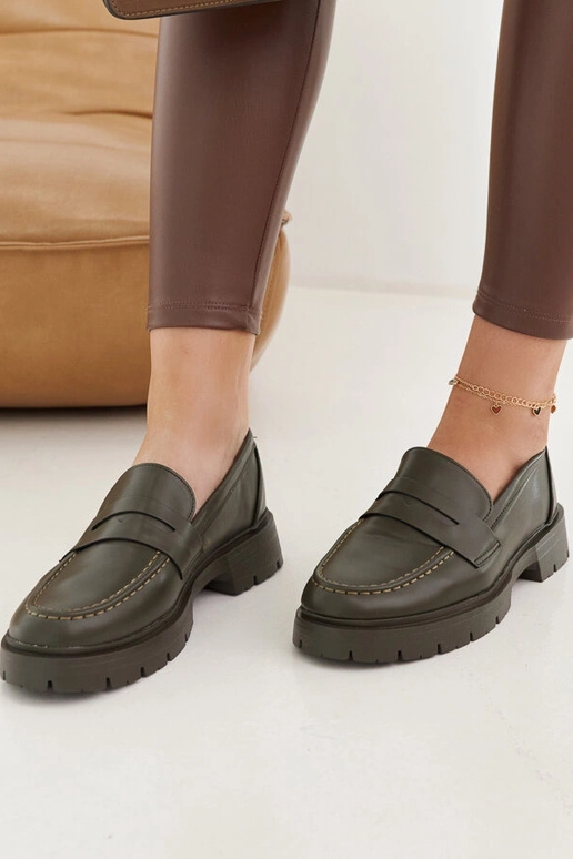 Grüne Mokassins von Maybritt Grüne Mokassins von Maybritt