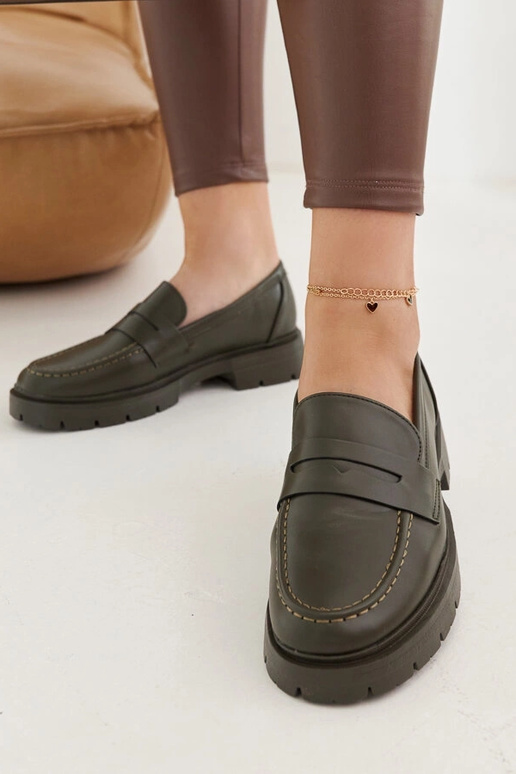 Grüne Mokassins von Maybritt Grüne Mokassins von Maybritt