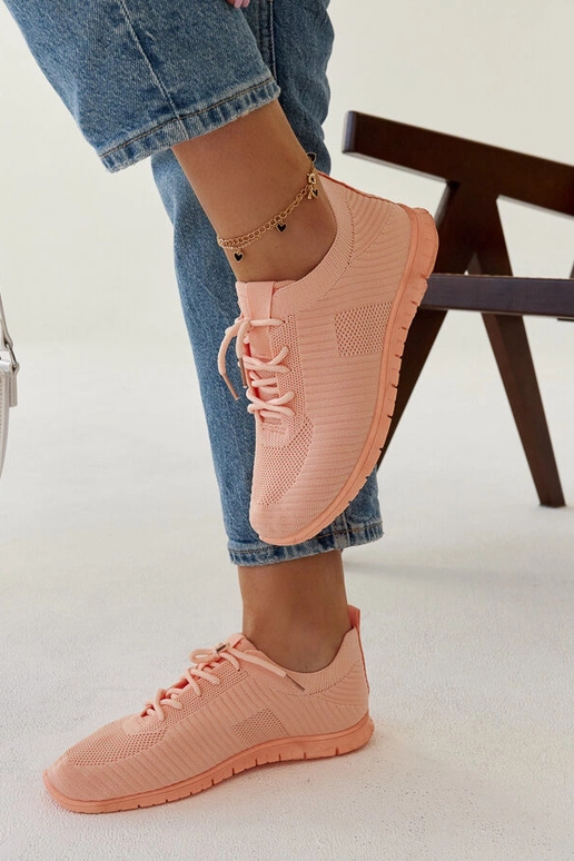 Sneaker „Erminio“ aus rosa Stoff Sneaker „Erminio“ aus rosa Stoff