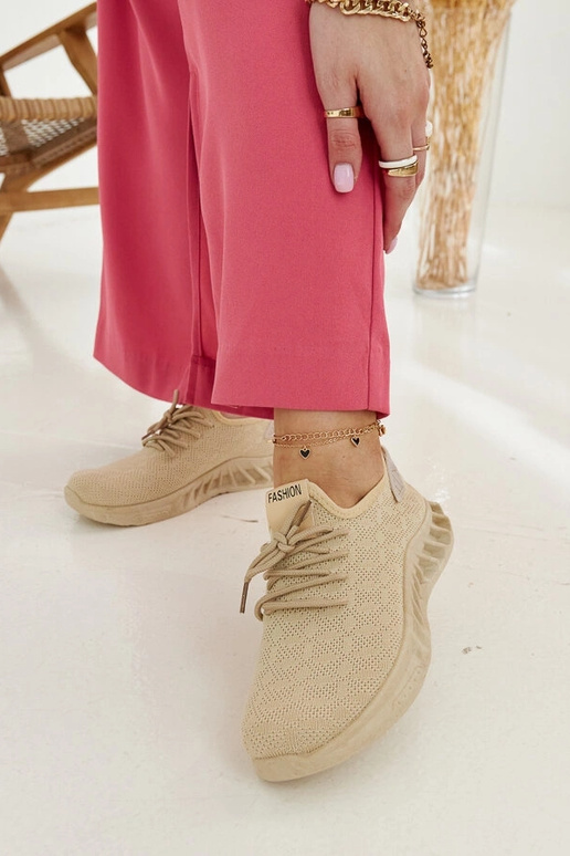 Beige Stoff-Sneakers Mira Beige Stoff-Sneakers Mira