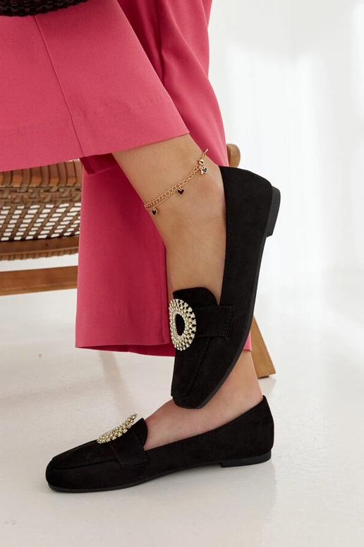 Schwarze Mokassins mit... Schwarze Mokassins mit...